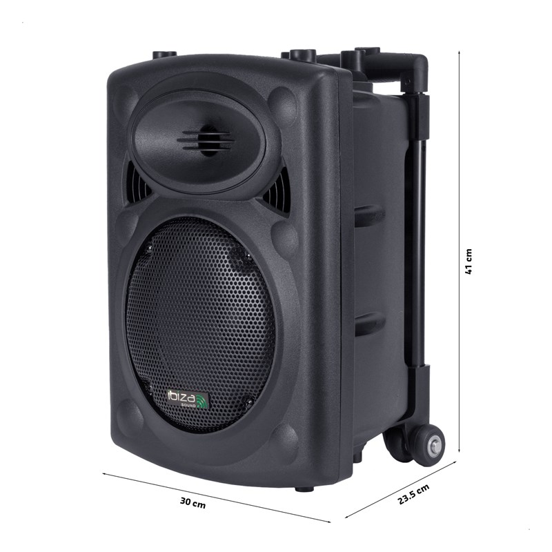 Système portable 8”/20cm - 400W - Micro main VHF & filaire