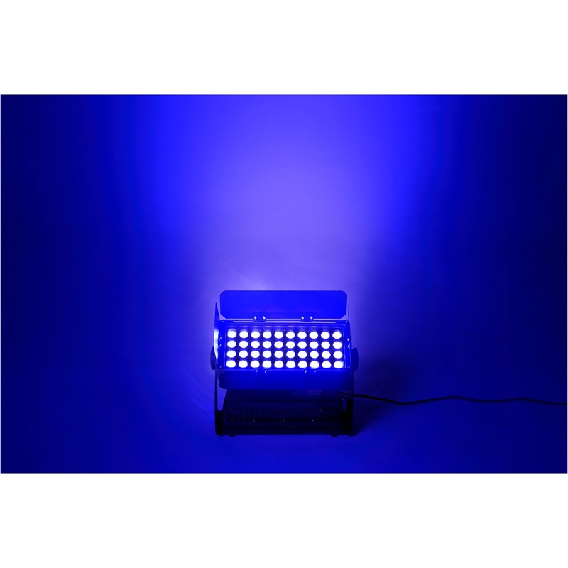 Projecteur extérieur LED 40x15W RGBW - DMX - IP65 - faisceau