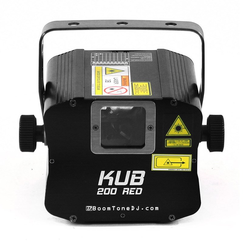 Laser d’animation rouge 200mW – DMX – 25 programmes - KUB 200 RED boomtone
