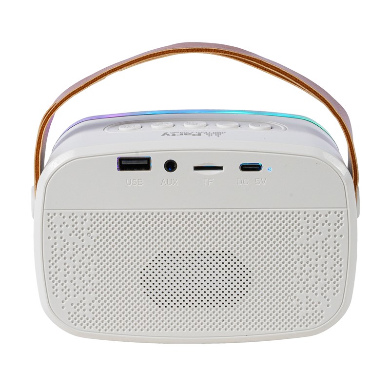 Enceinte Karaoké portable - 2 micros sans fil, BT, USB & effets lumineux anniversaire