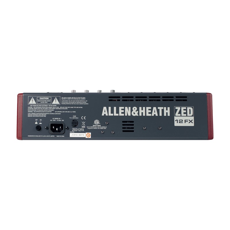 Console USB avec effets - 6 in mono, 3 stéréo, 4 AUX - branchement