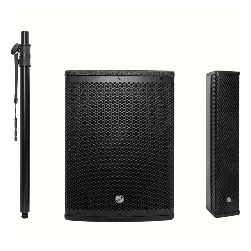 Système sono 2 voies - 800W - caisson 10" & BT - Elokance - e-Slim 110 éléments
