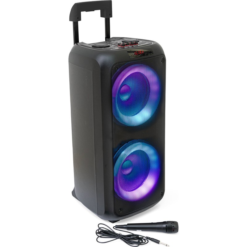Pack Enceinte karaoké 600W - Pied lumière 4-en-1