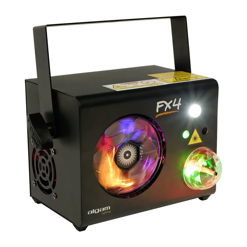 Projecteur Combo LED 4-en-1 -  Laser 9x3W