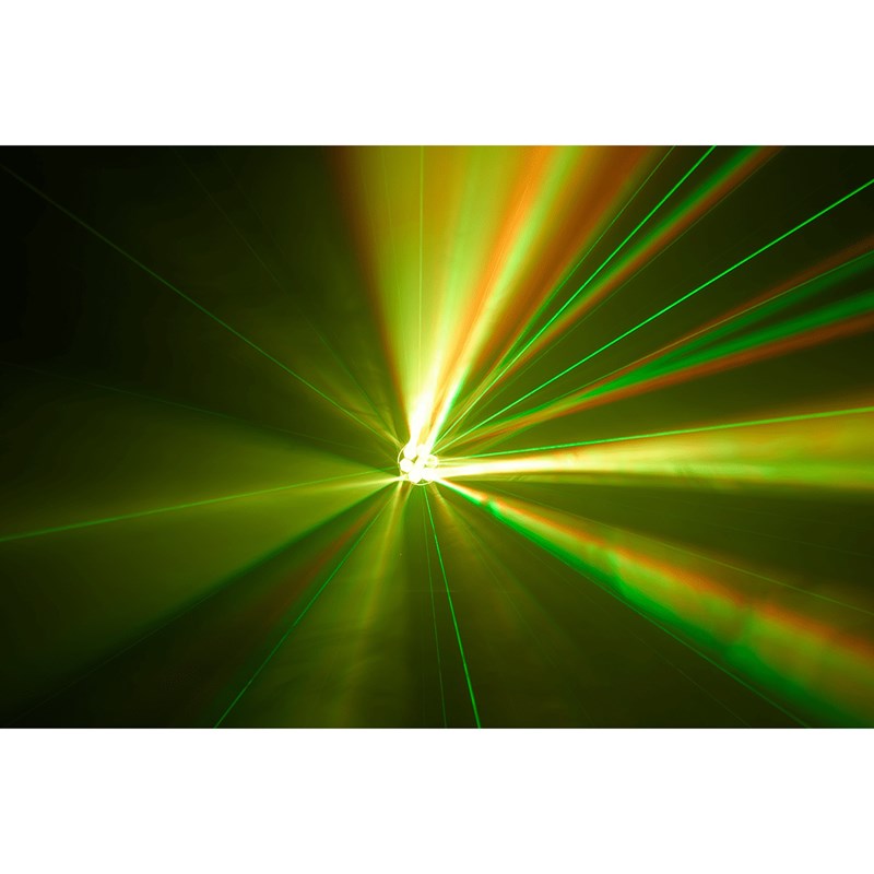 Lyre Wash LED - 6 x 15W RGBW - Laser vert 200MW club