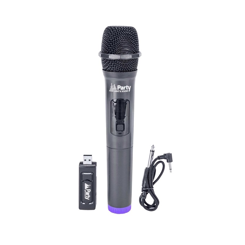 Système micro UHF sans fil avec récepteur USB + adaptateur Jack 3,5/6,35mm microphone