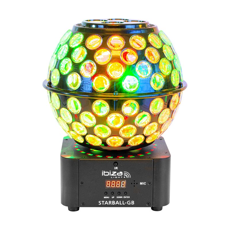 Effet lumineux - Double RVBB avec Gobos et faisceaux - DMX & télécommande projecteur