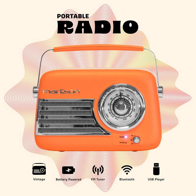 Radio vintage sur batterie