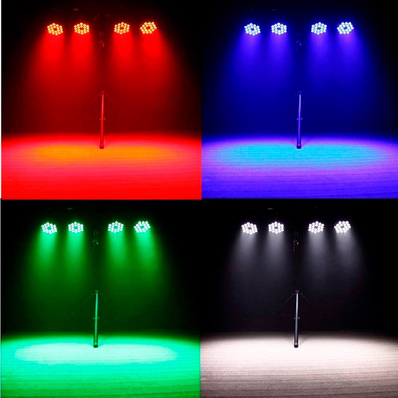 Projecteur PAR LED Spoty - 14x10W RGBW - DMX - Strobe professionnelle