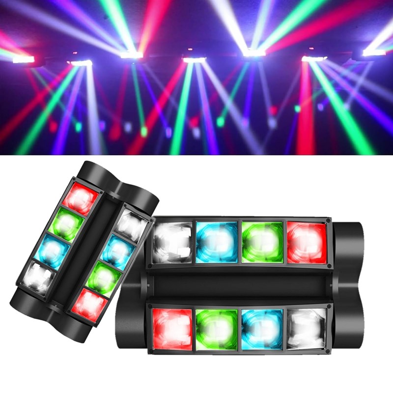 Pack 2 Effets Spider RGBW - 2 Supports Réglables