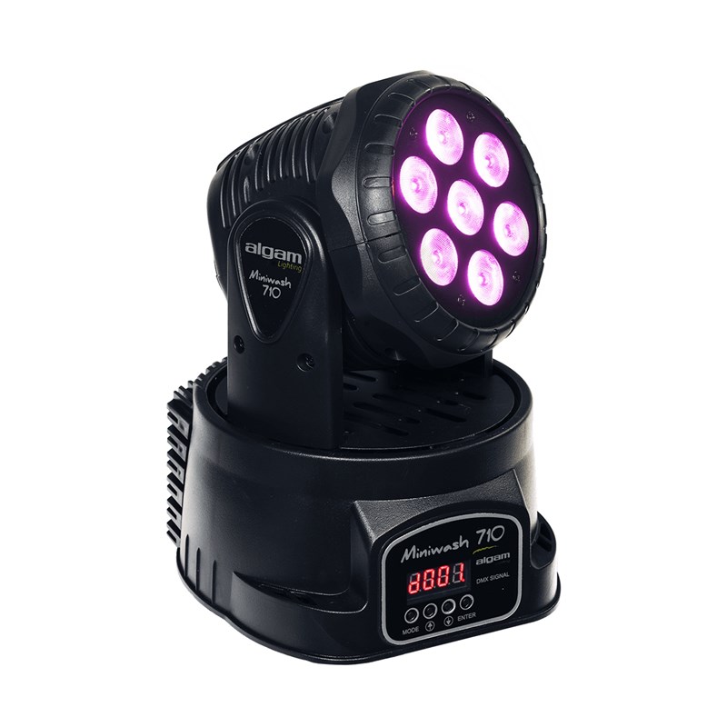Lyre Wash LED compacte - 7 LEDs 10W RGBW - Accroche & sécurité - DMX