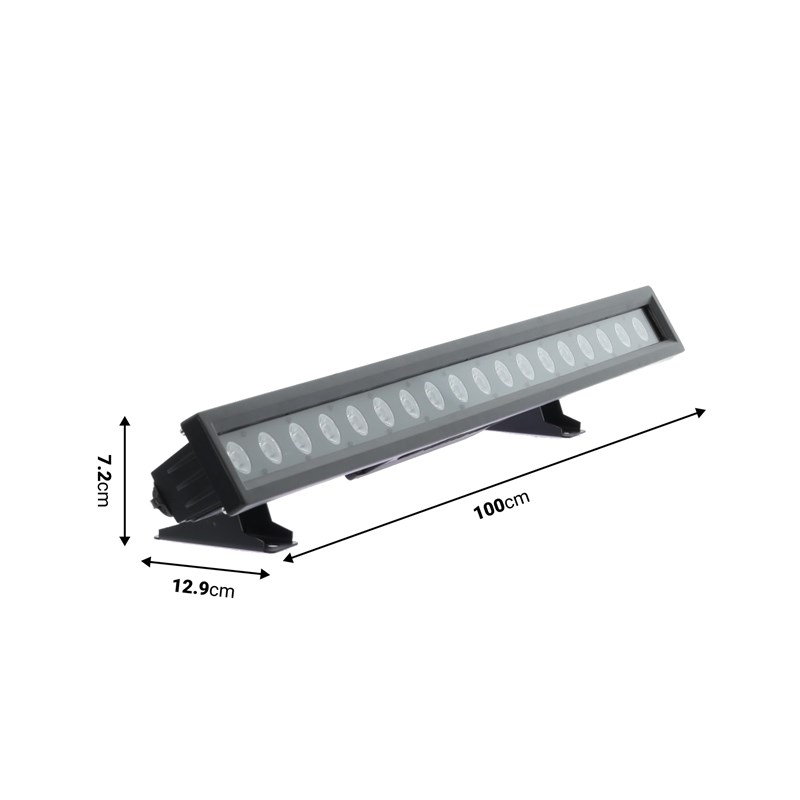 Barre LED IP65 - 18 X 12W RGBW PIX