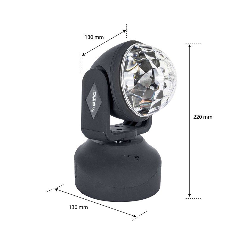 Lyre LED RVB - Effet Astro 6 x 3W - Télécommande rotatif