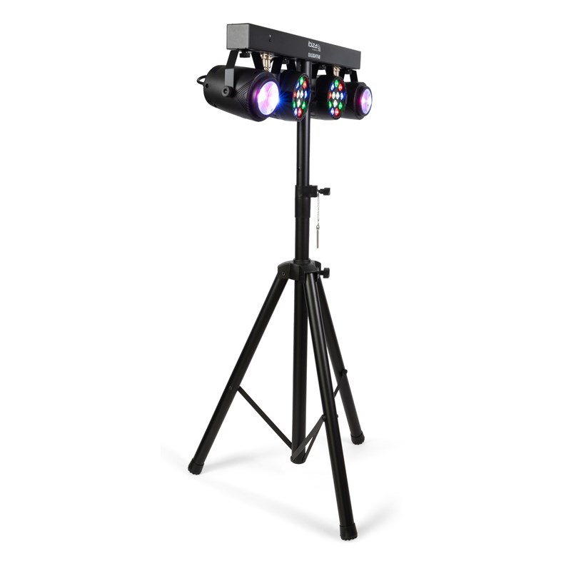 Set lumière complet - 2 PAR RVBB + 2 Moon Flower + trépied & télécommande