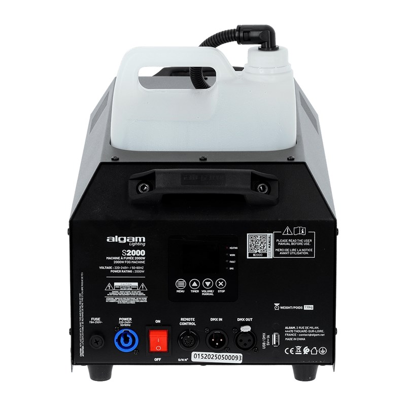 Machine à fumée 1500W - DMX & télécommande effet