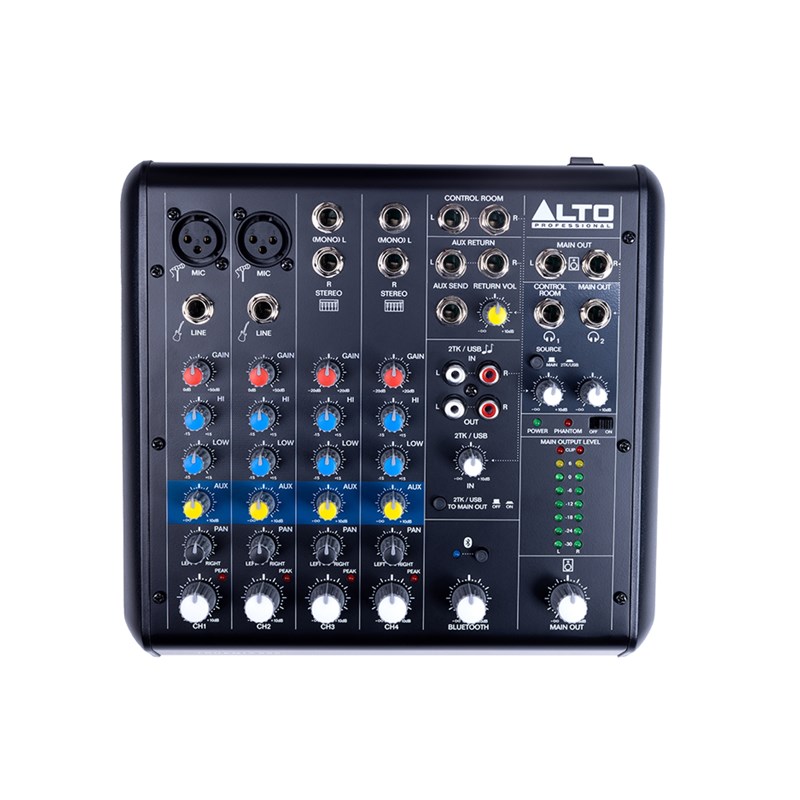 Table de mixage analogique 6 canaux - USB BT entrées