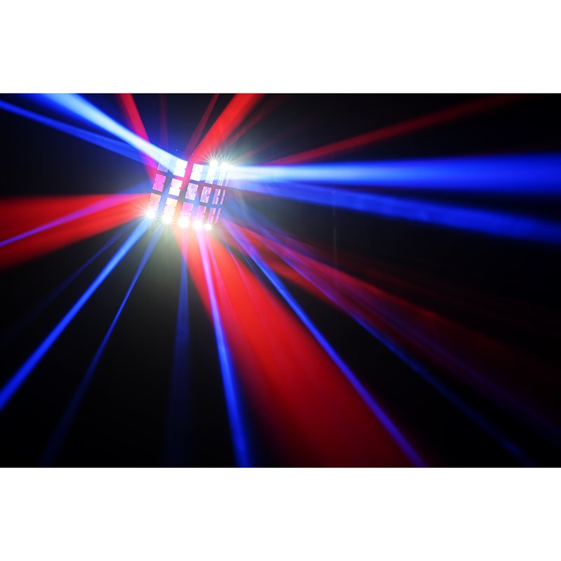 Effet LED 2-en-1 derby + strobe - 4x3W RGBW - DMX
