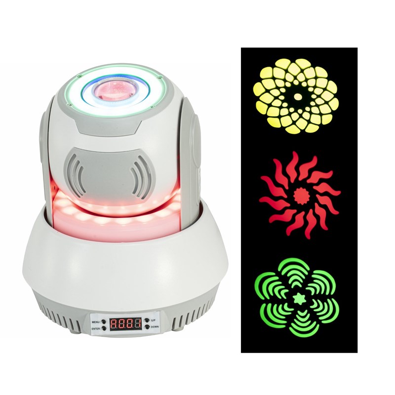 Pack 2 Lyres Spot 30W - 2 Supports - Machine à fumée 900W