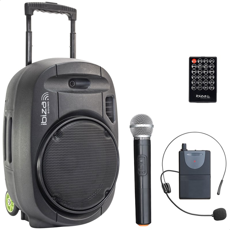 Enceinte Portable Autonome avec USB, BT, SD - Ibiza Sound PORT12VHF-MKII-TWS sonorisation