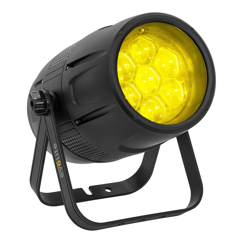 Projecteur LED RGBW 280W - Zoom 5°-45° - IP65 DMX - Evolite - IPAR740RGBW-Z