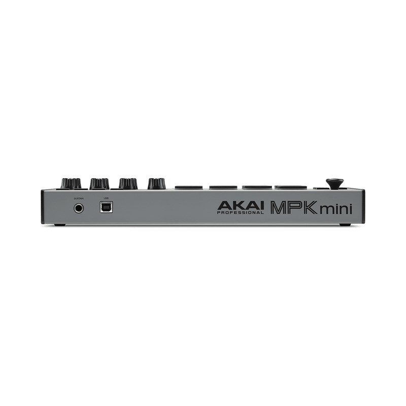 Clavier MIDI USB 25 Mini Notes 8 Pads Écran OLED - Akai KAP MPKMINI3GREY - branchement