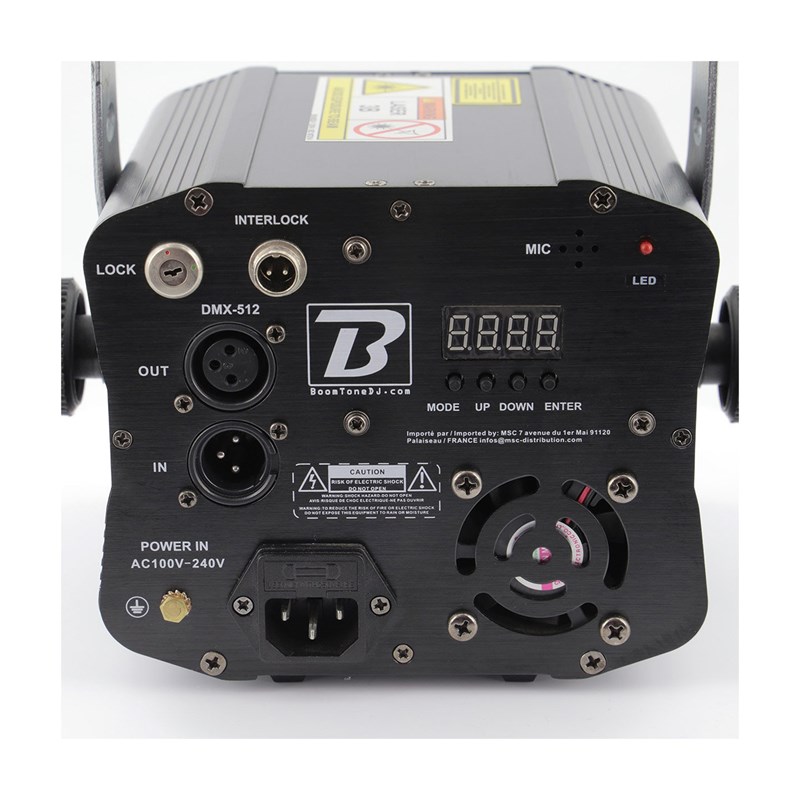 Effet laser multipoint galaxie – LED 5W – DMX & auto - KUB 200 Galaxie affichage