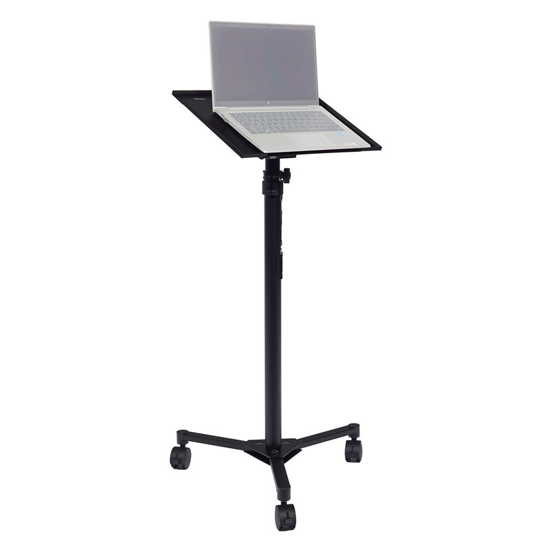 Support mobile ordinateur - Plateau inclinable réglable - ALGAM AUDIO - SAA LSW roulettes