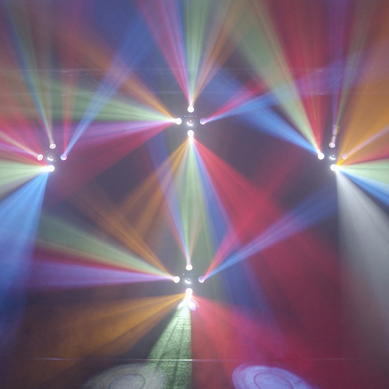 Effet Combiné 3-en-1 Moon Laser Strobe - DMX Derby