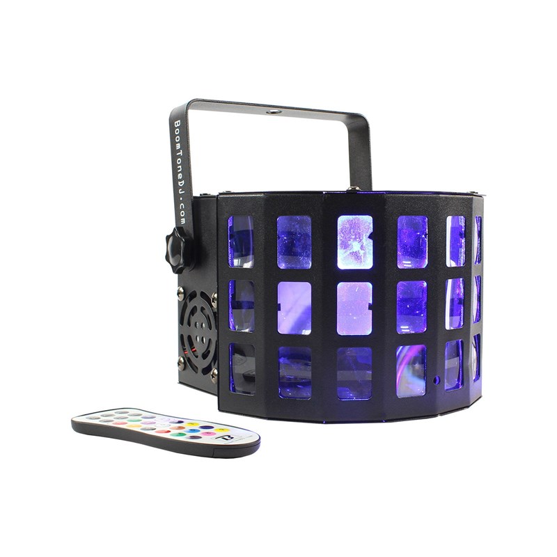 Jeu de lumière à LED Derby compact - 4 x 5W - DMX mini