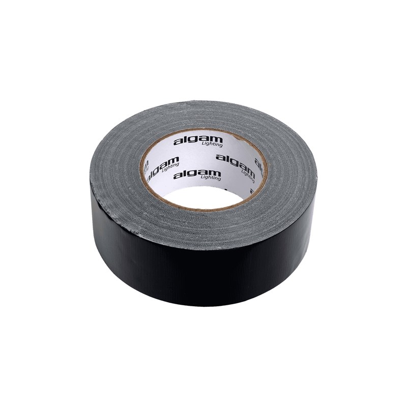 Rouleau adhésif tissé noir - 50 mètres