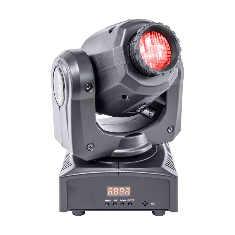 Lyre LED blanche 10W - 7 gobos, 7 couleurs, DMX effet