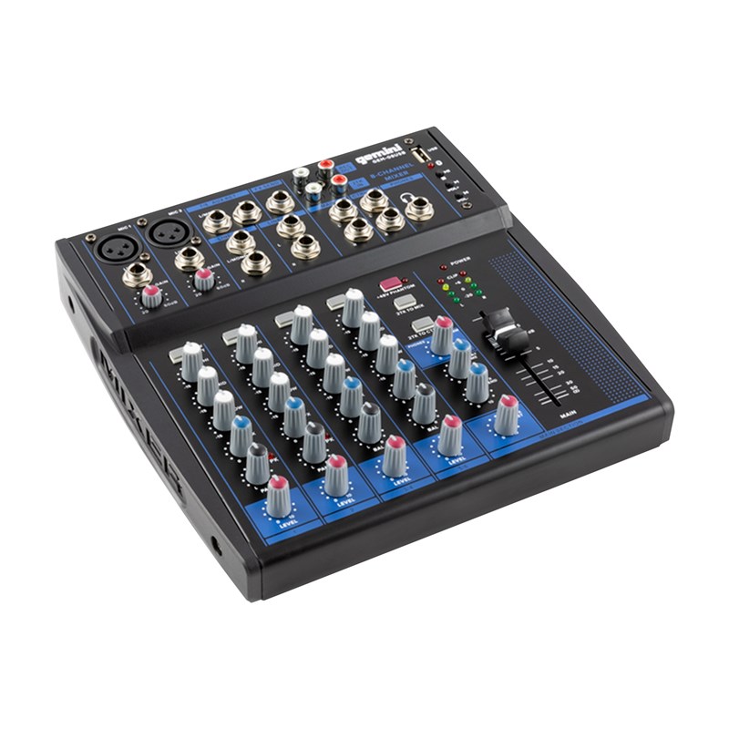 Table Mixage Console Analogique 8 Voies - XLR RCA JACK Mixeur effet