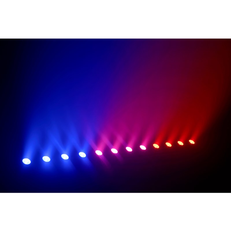 Barre LED RGB 12x3W - DMX 3 zones - détection audio soirée
