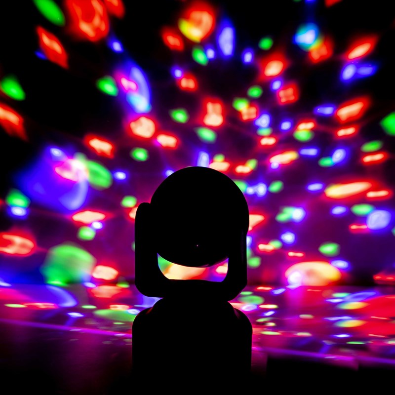 Lyre LED RVB - Effet Astro 6 x 3W - Télécommande lumineux