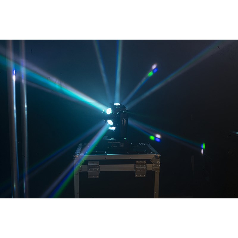 Effet de lumière Lyre DMX à LED RGBW 4-en-1 Ibiza Light E-COSMOS 12x10W
