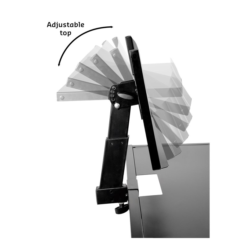 Support DJ mobile en acier - Inclinable