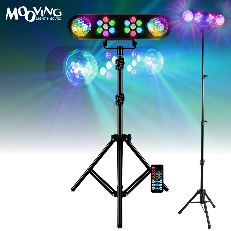 Pack 2 enceintes 700W - Ampli 2x800W - Pied lumière