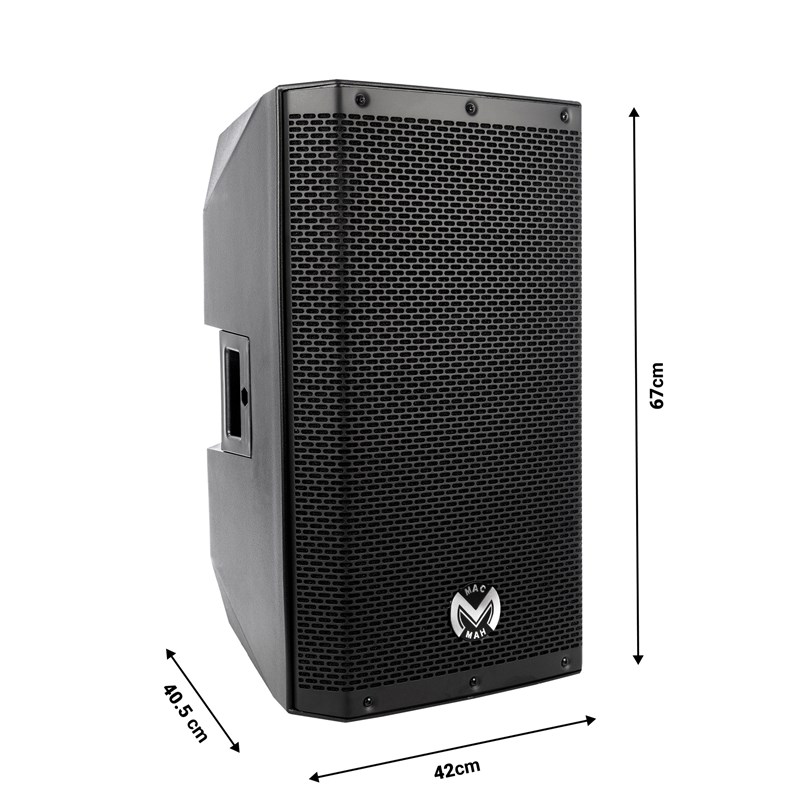 Enceinte de sonorisation 12" 1000 W avec DSP - Mac Mah - AS 112 dimensions