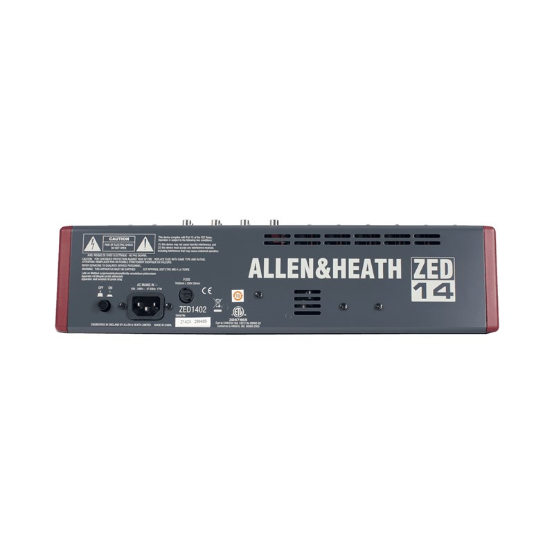 Console USB sans effets - 6 in mono, 4 stéréo, 4 AUX - analogique