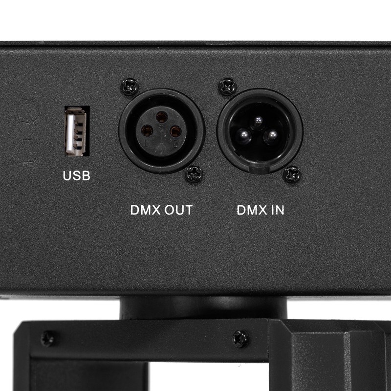 Barre d'animation 4 lyres Beam & Wash - DMX - Pied portique