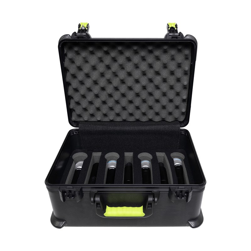 Flight case Polyéthylène pour 7 Micros HF - face mics