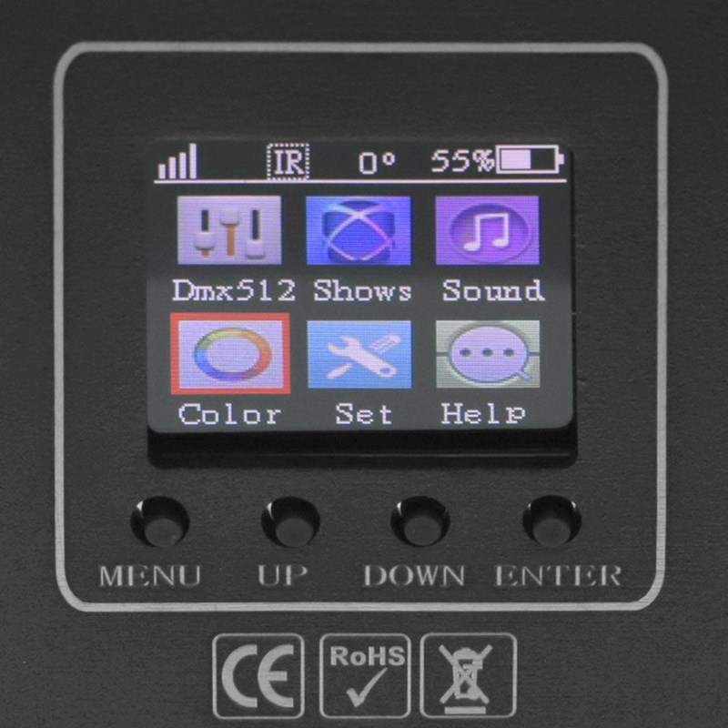 Projecteur à LED 4x15W sur batterie fête