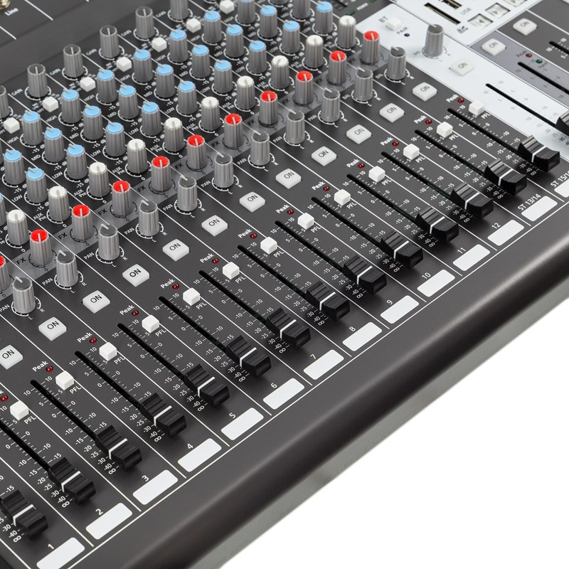 Console de mixage 16 canaux avec multi-effets, USB - fader