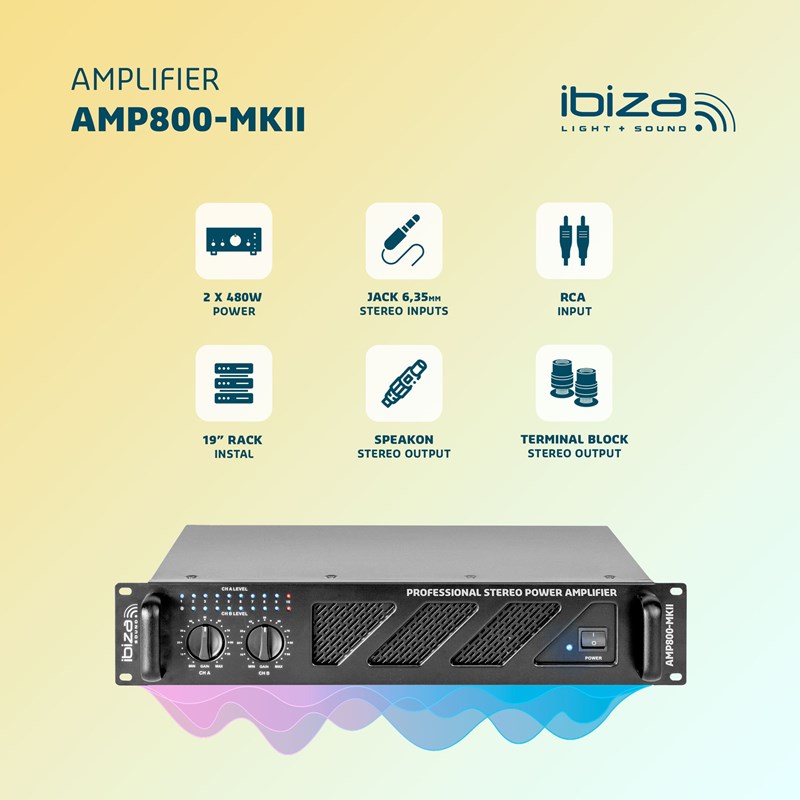 Amplificateur sono 2 x 600W