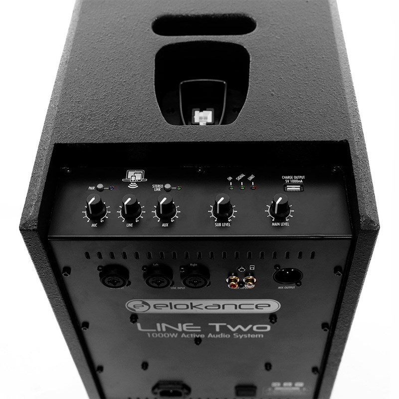 Système audio colonne 1000W - Récepteur Bluetooth - Elokance - Line Two mixeur