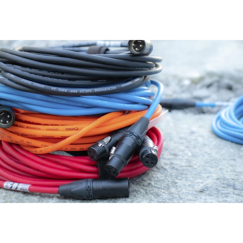 Câble micro XLR m/f 20 m noir blindé