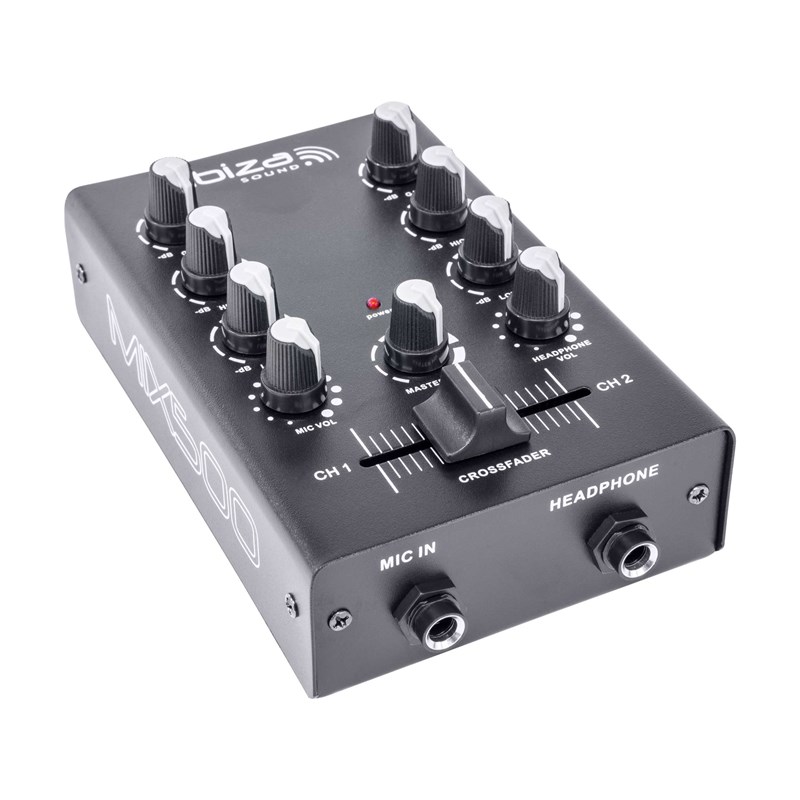 Table de mixage DJ 2 canaux avec EQ & Crossfader mix