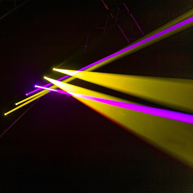 Barre Laser Motorisée RGB 6x4000mW - DMX DJ