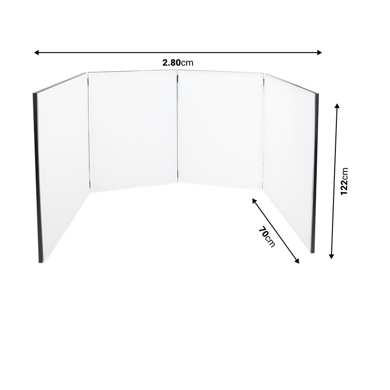 FACADE DJ 4 PANNEAUX PLIABLES- dimensions