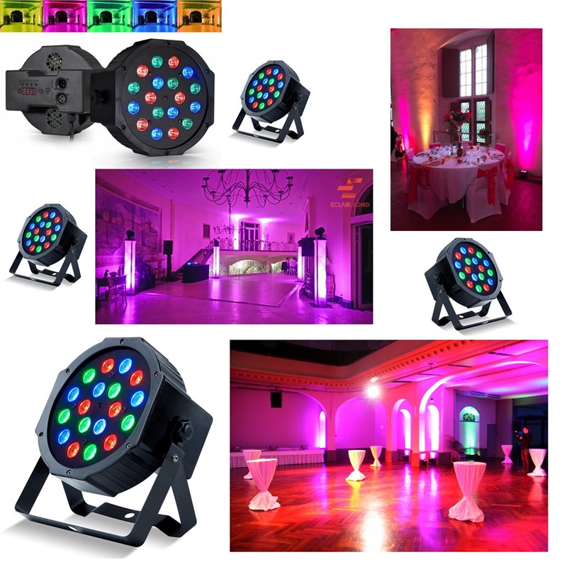 Pack Enceinte Karaoke Bluetooth 1200W - Projecteur PAR LED - 2 Micros